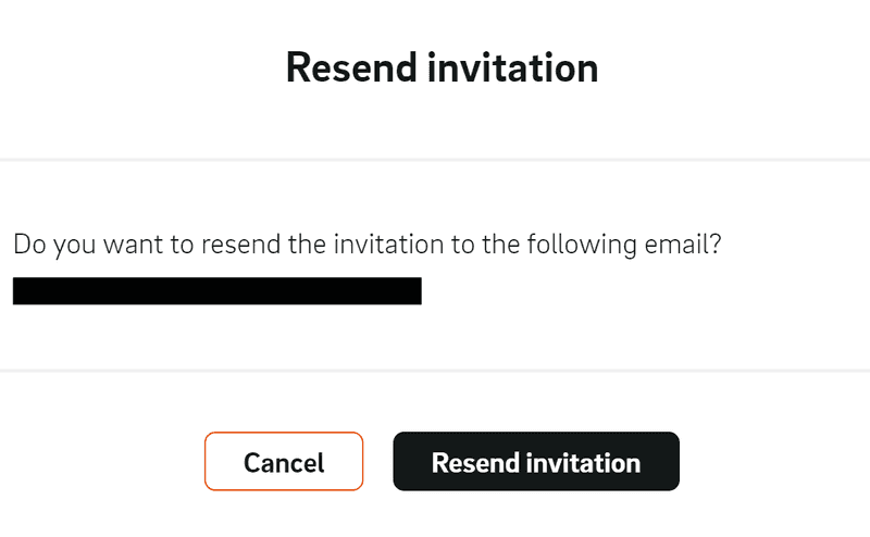 resend invitation